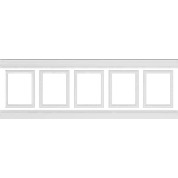 Ekena Millwork Wainscot Paneling Kit, Urethane, 94-1/2 in L, Factory Primed WPKUSQ011P032 - main